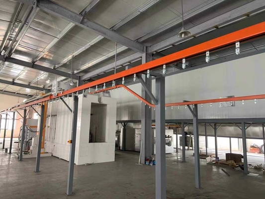 Sistema de transporte de revestimento de revestimento de pó diversificado Linha de pintura automatizada Linha de revestimento de transporte aéreo versátil