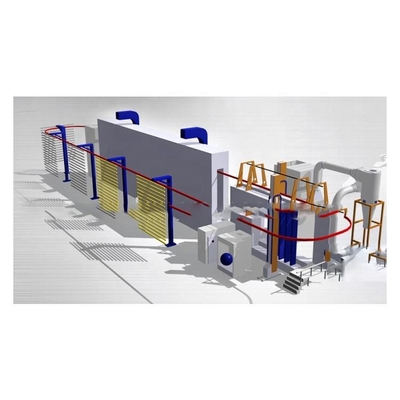 Linha de revestimento de transporte aéreo personalizado Linha de acabamento revestimento em pó 1Ph