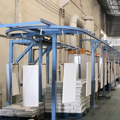 Solução de revestimento do sistema de transporte aéreo industrial para produtos de grandes dimensões