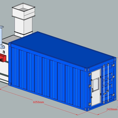 Container móvel conveniente Spray Booth Paint Booth Sistemas para reparação e remodelação de automóveis
