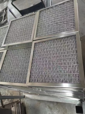 Filtro de névoa de óleo de aço inoxidável Rede de fios de malha de malha de malha