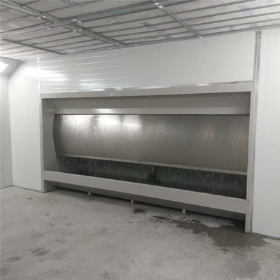 Proteção ambiental Cabine de pulverização com cortina de água Equipamento de purificação de névoa de tinta Ciclone Cabine com cortina de água