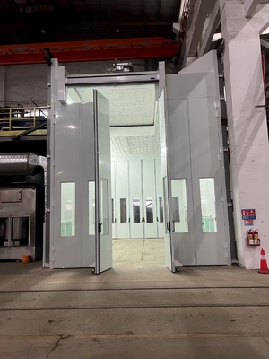 Grandes cabines de pulverização para autocarro de pintura de caminhão de trabalho pesado pintura sala de panificação sistema de aquecimento diesel forno de pulverização