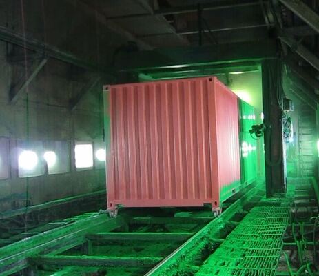 Cabine de pintura automotiva com sistema de controle por joystick, com motor chinês ou importado, projetada para aplicação de pintura em veículos