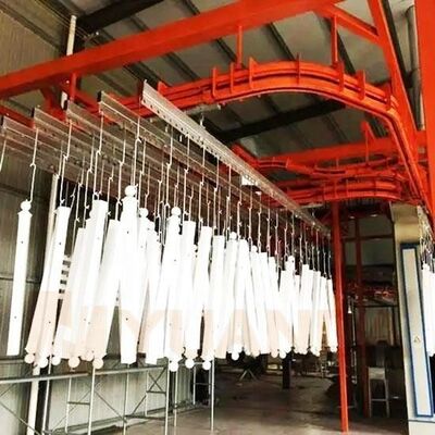 Linha automática de revestimento em pó para produção em fábrica de peças de reposição de alto volume