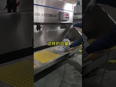 Armazém de cortina de água eficiente para um ambiente de pintura a vapor mais limpo