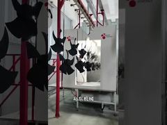 Excelente qualidade de revestimento, processo de operação perfeito, linha profissional de revestimento de trilhos de piso