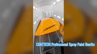 Cabines profissionais de pintura em spray COATTECH | Cura infravermelha avançada e certificação CE