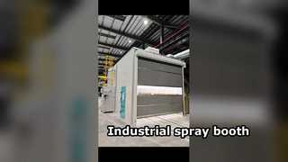 Cabine de pintura industrial para serviço pesado com sistema de transporte ferroviário | CoatTech