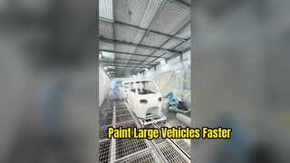Cabine de pintura de tamanho grande para carrocerias de veículos e componentes grandes | CoatTech