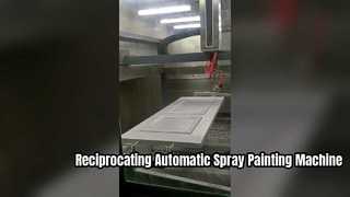 Máquina automática alternativa de pintura em spray para portas de armário e painéis de madeira