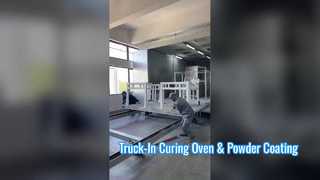 Forno de cura Truck-In e linha de revestimento em pó